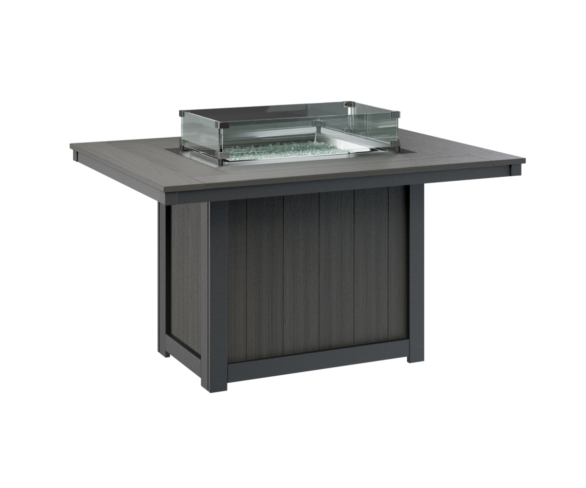 Donoma 42" x 54" Rectangular Fire Table Dining