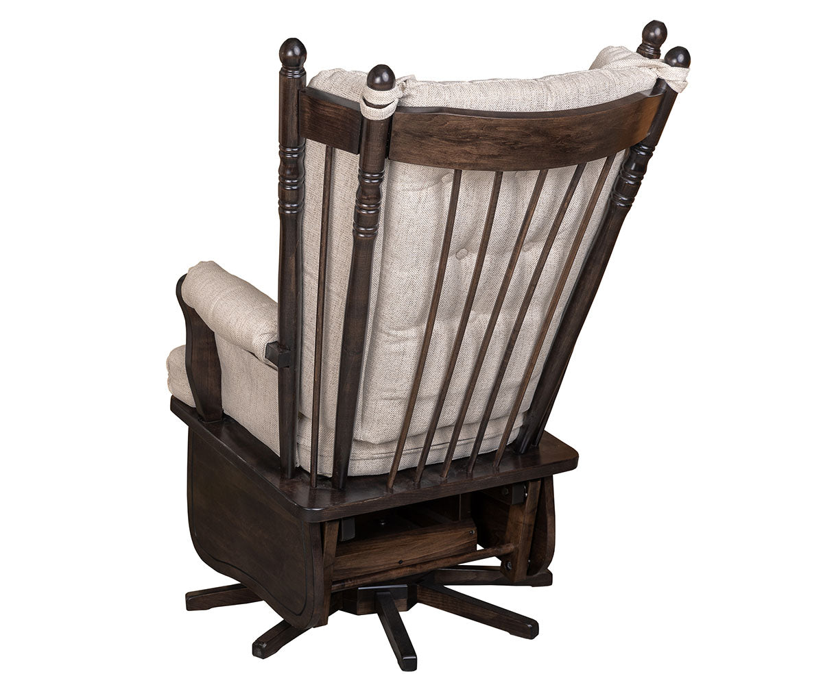SFC Amish 4 Post Highback Swivel Glider