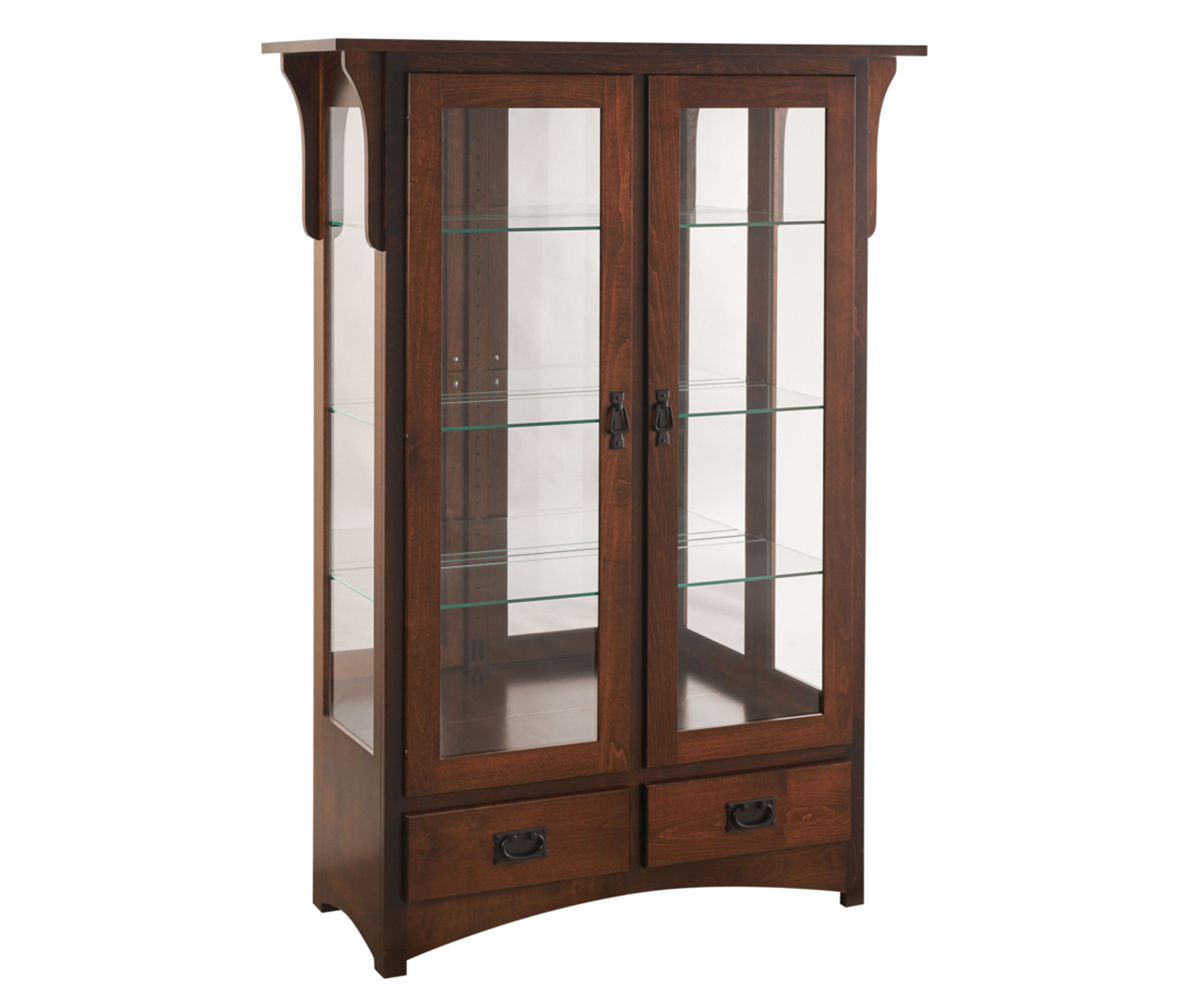 SFC Amish Quaker Curio Cabinet