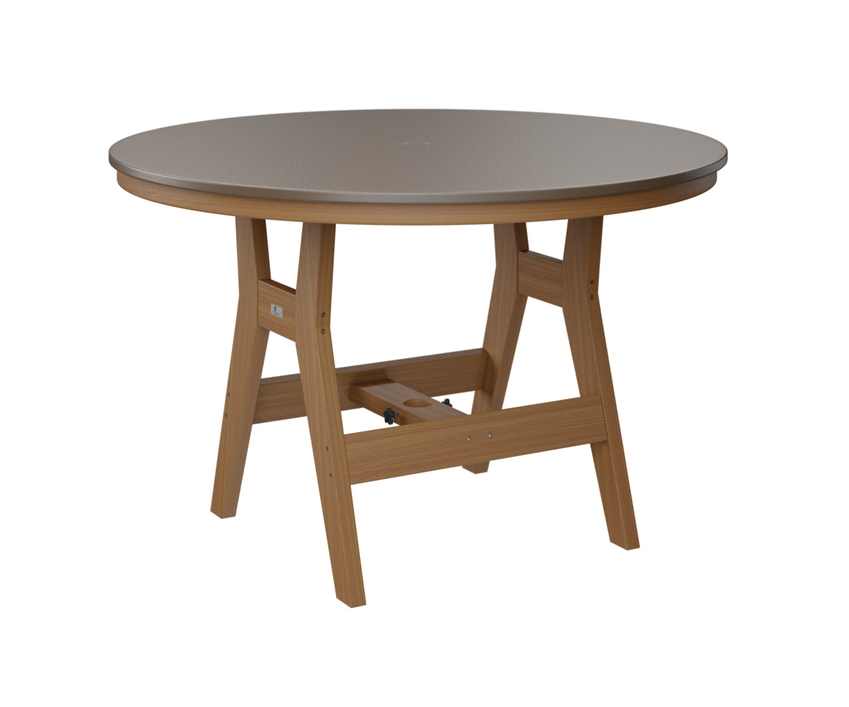 Harbor 48" Round Table Dining Height Hammered Top