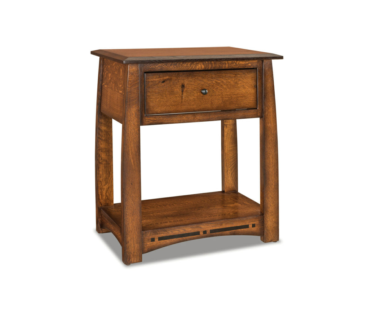 SFC Amish Boulder Creek One Drawer Open Nightstand