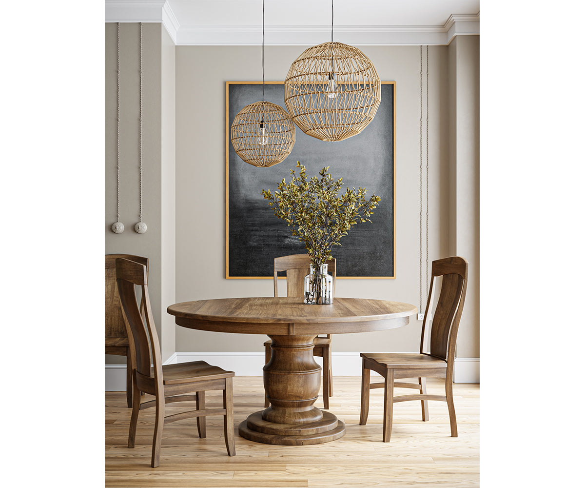 SFC Burlington Single Pedestal Round Table QuickShip