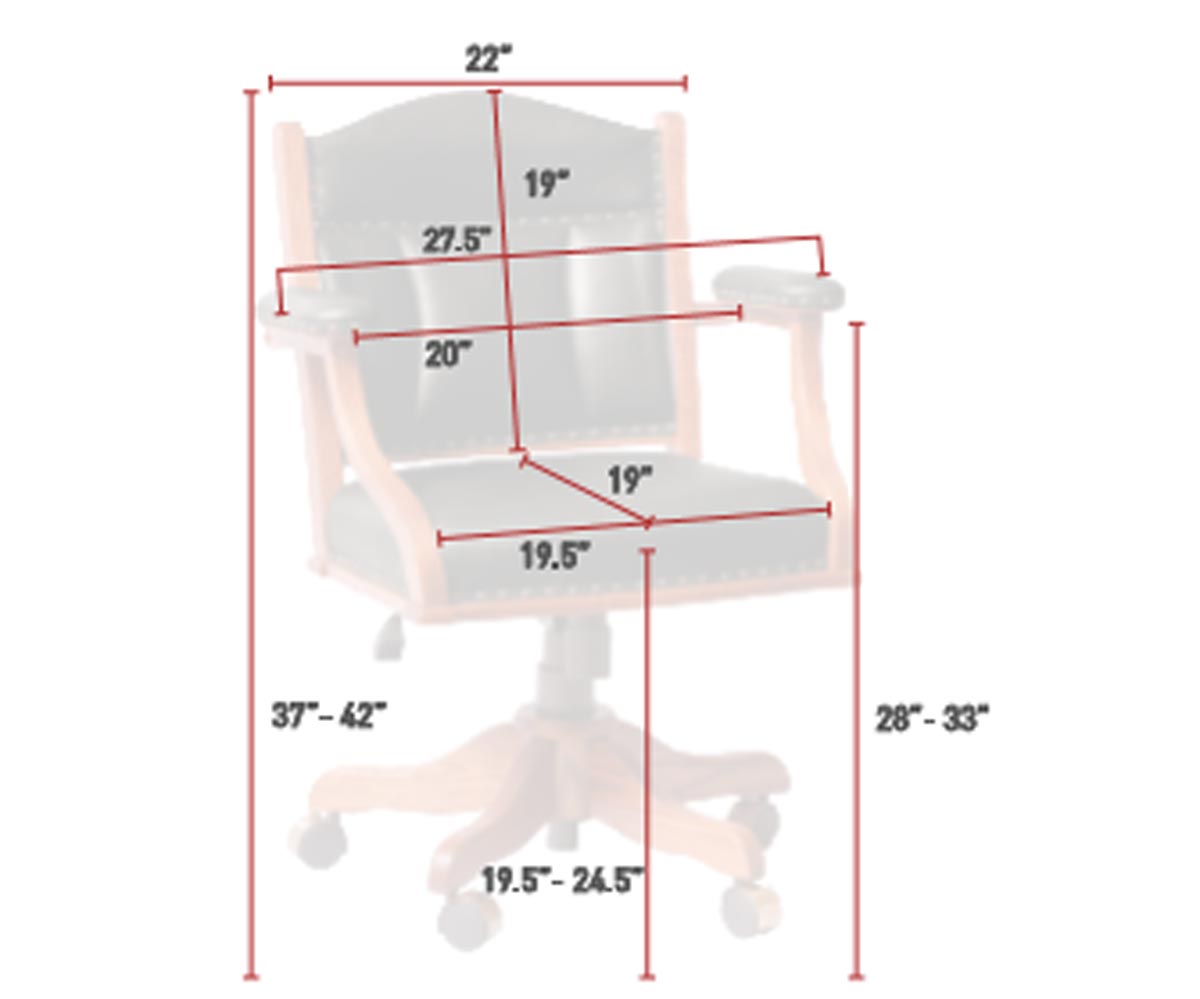 SFC Amish Low Back Desk Chair