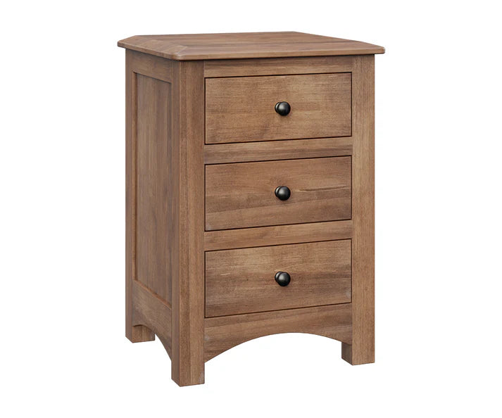 SFC Amish Finland Three Drawer Nightstand QuickShip