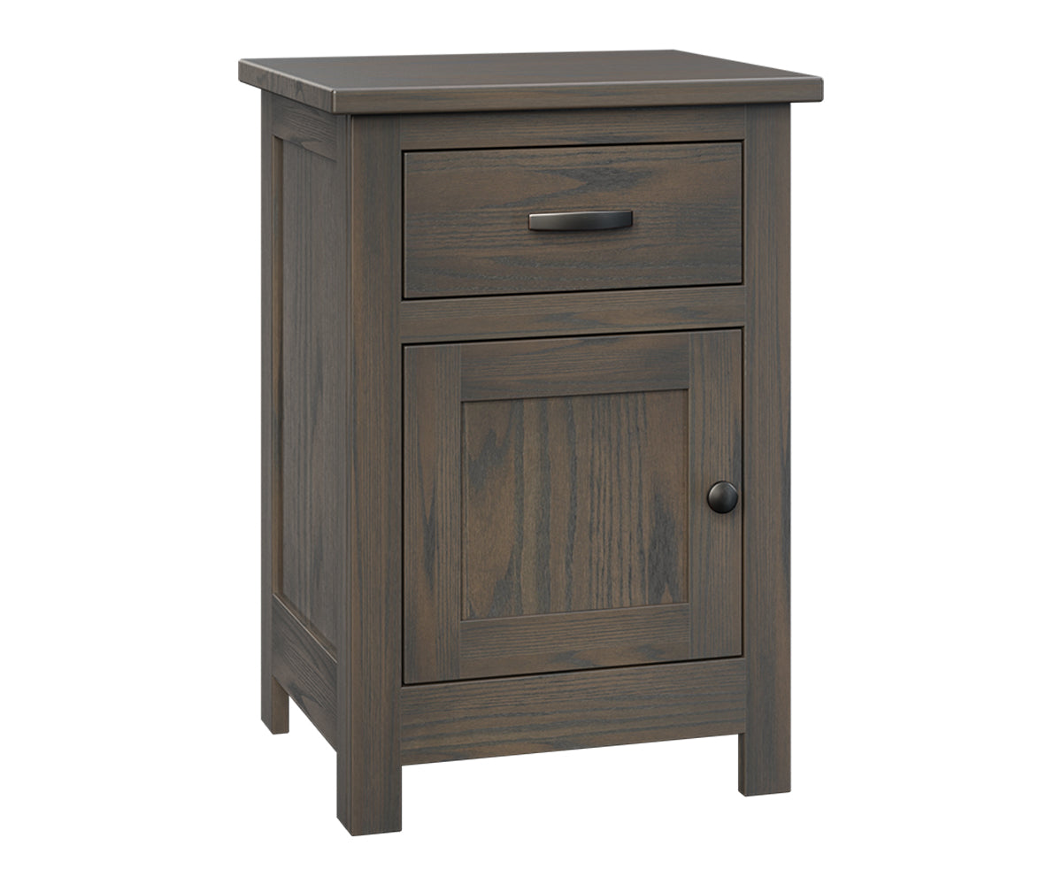 SFC Amish Flush Mission One Drawer, One Door Nightstand