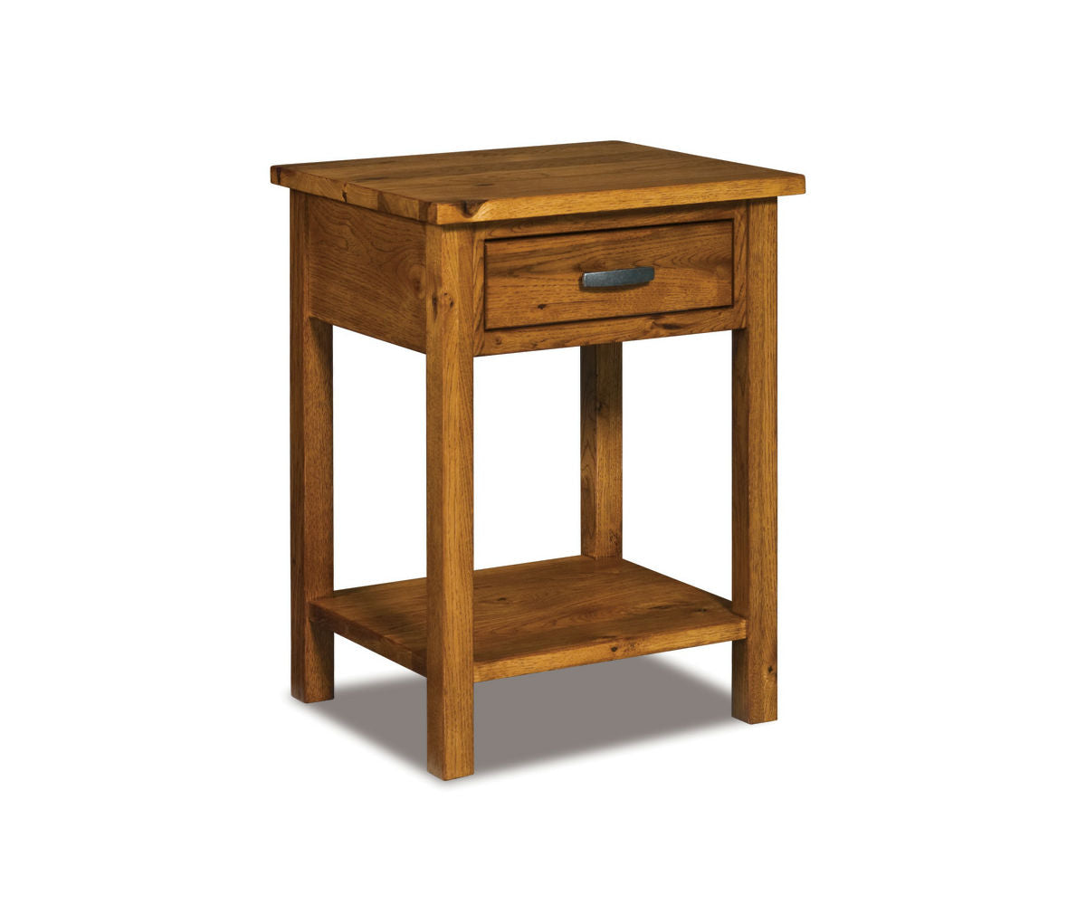 SFC Amish Flush Mission One Drawer Open Nightstand