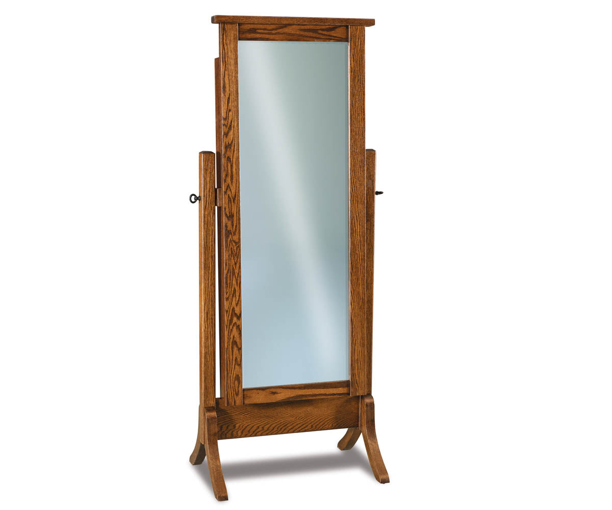 SFC Amish Flush Mission Beveled Cheval Mirror