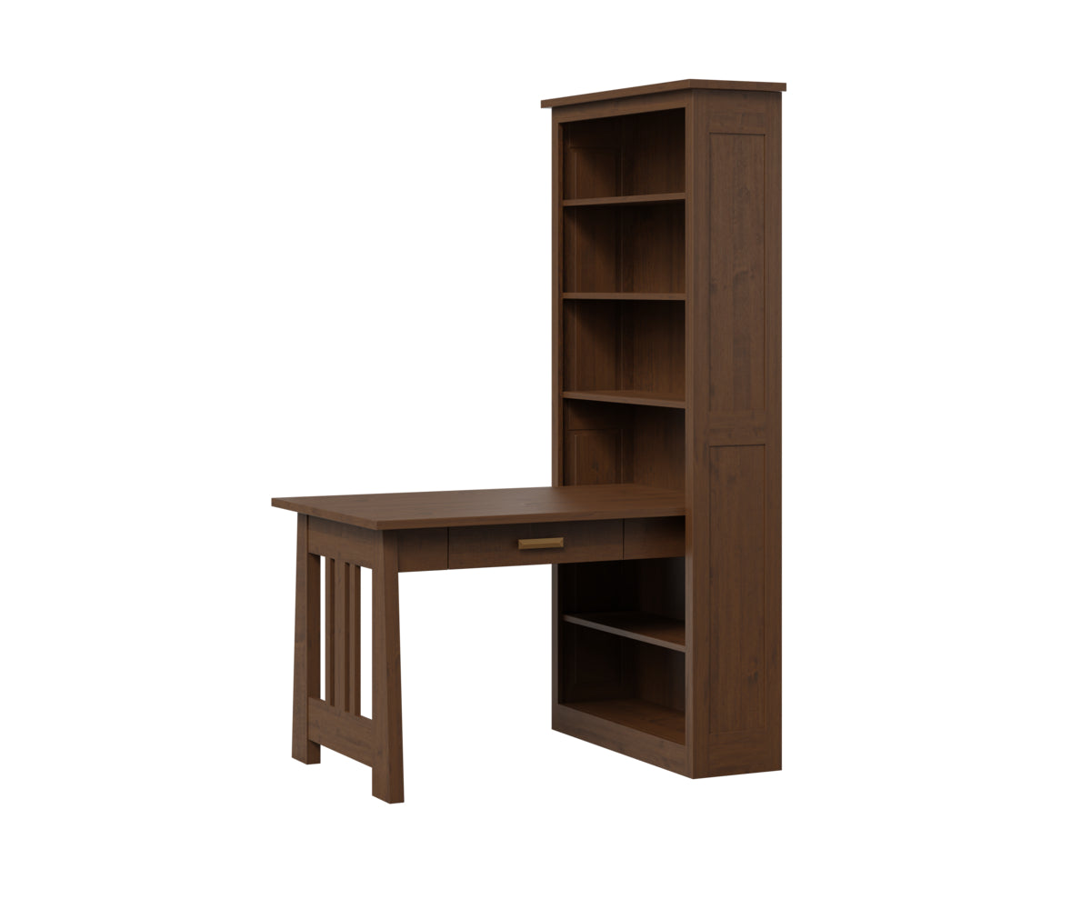 SFC Amish Freemont Mission Bookcase w/ Desk