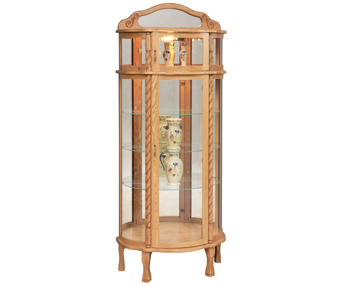 SFC Amish Bonnet Top Curio Cabinet