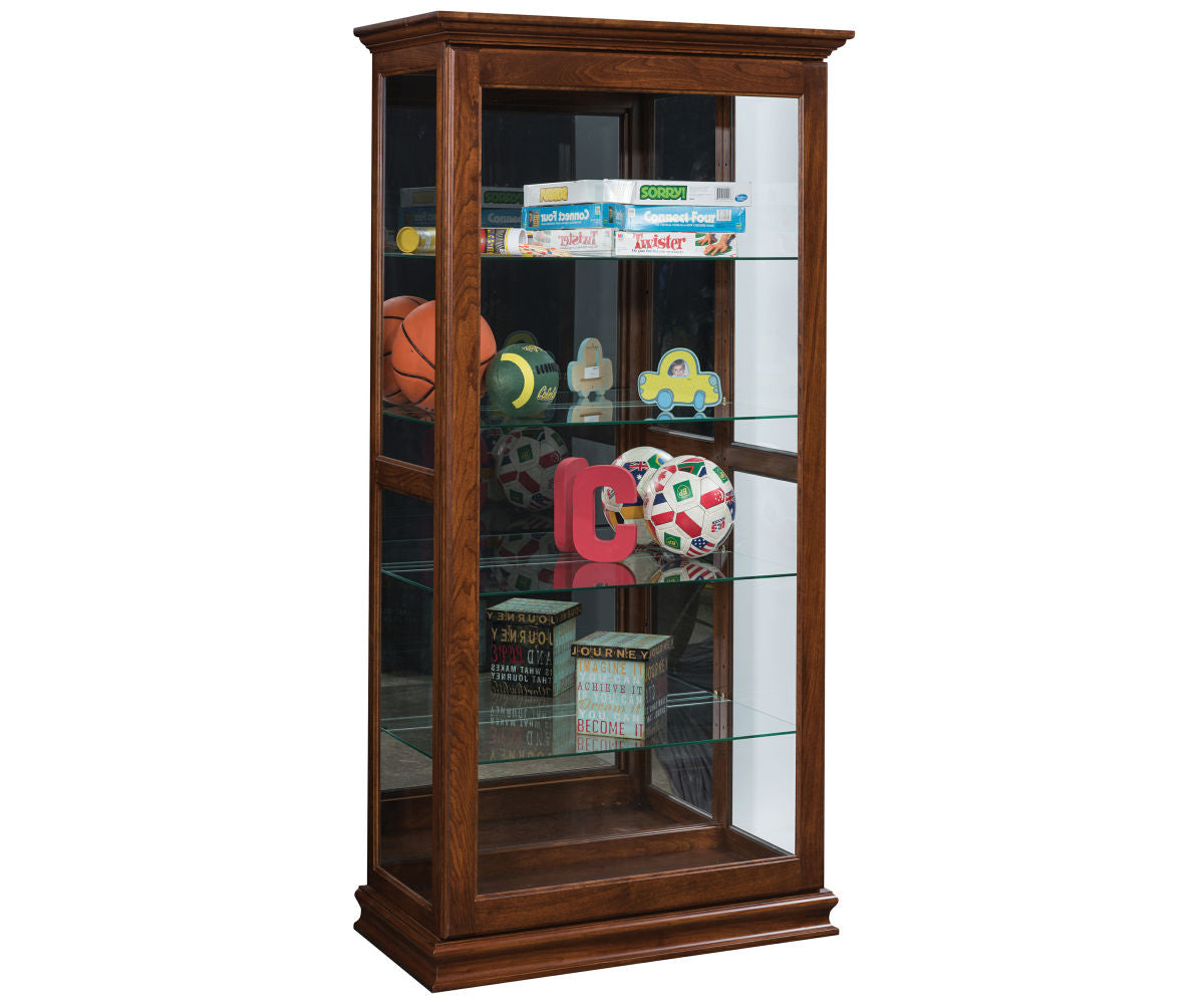 SFC Amish XXL Sliding Door Picture Frame Curio Cabinet