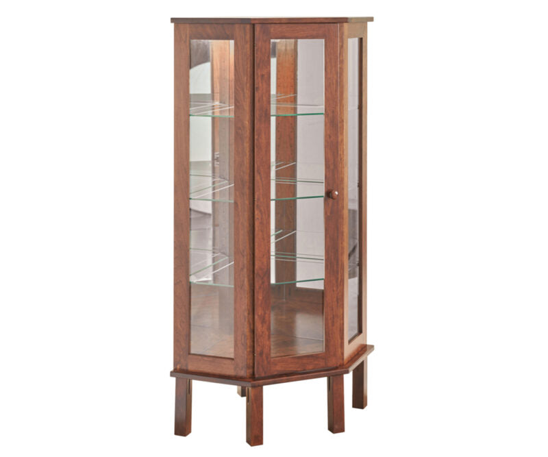 SFC Amish Mission Corner Curio Cabinet