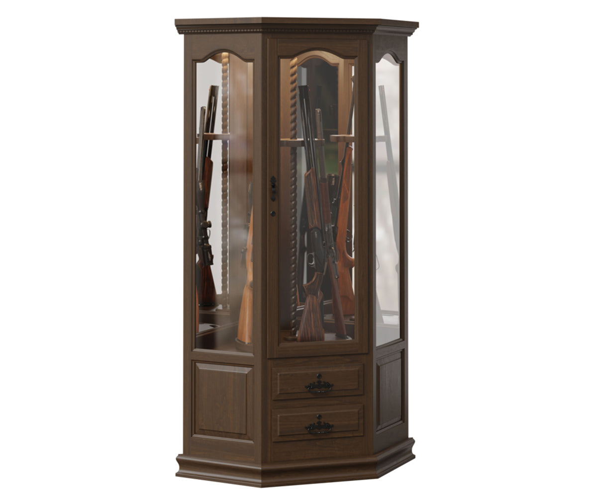 SFC Amish Gun Corner Swivel Cabinet