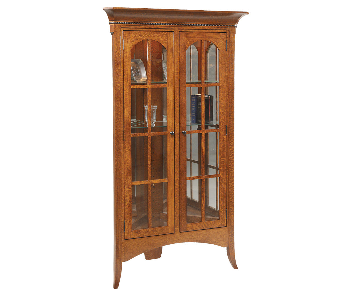 SFC Amish Bunker Hill Corner Curio Cabinet