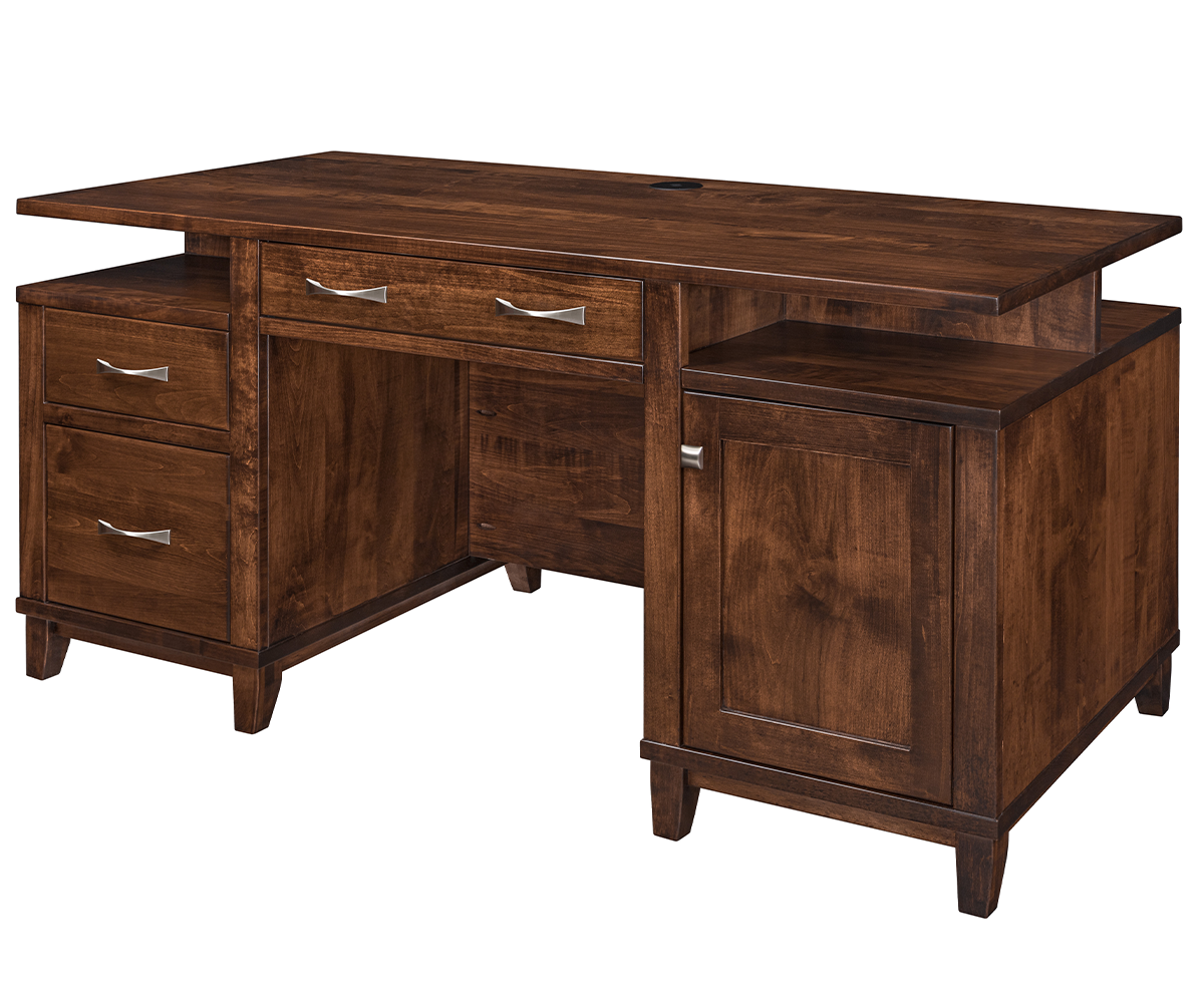 SFC Amish Integra Double Drawer Pedestal Desk