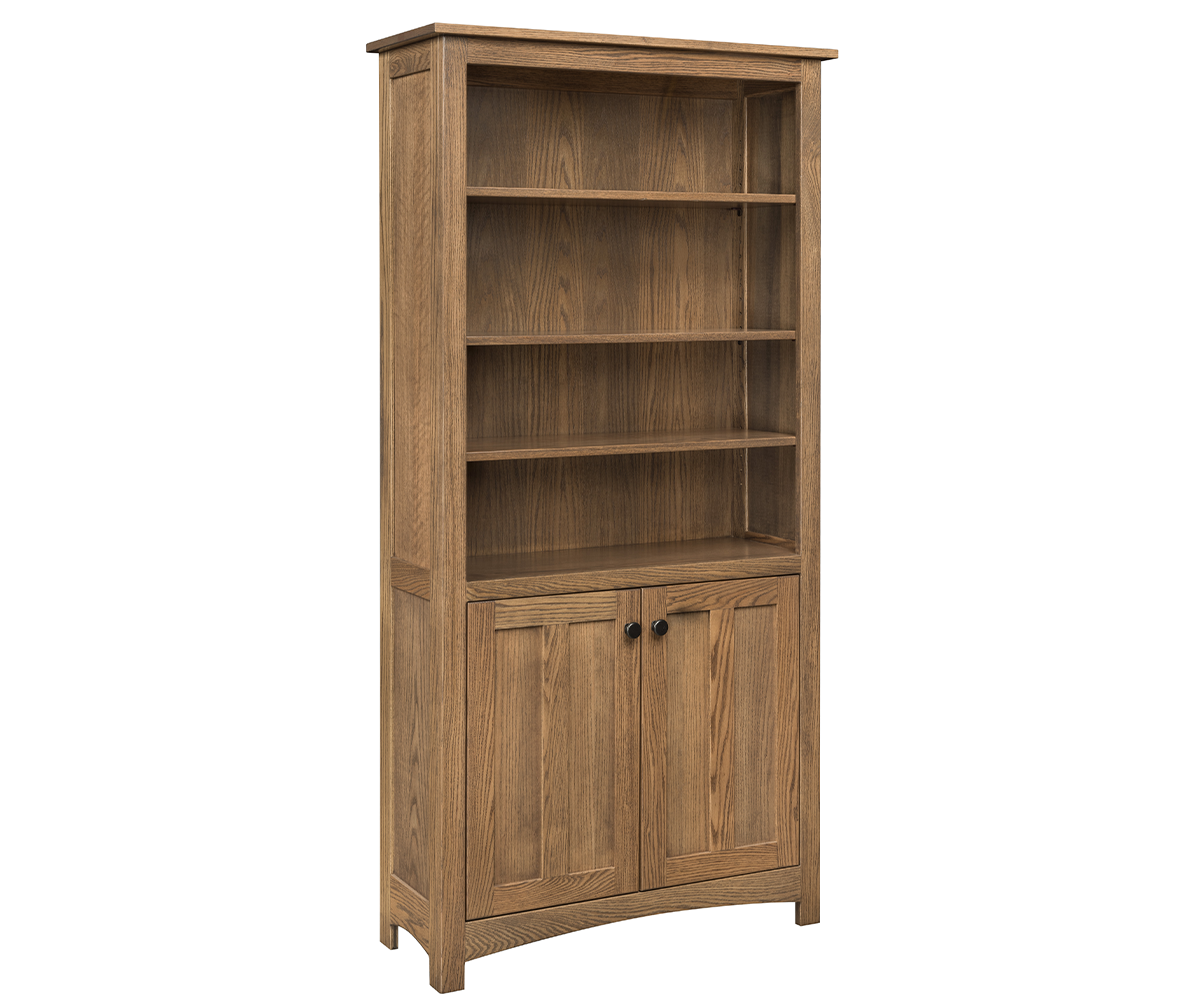 SFC Amish Oakridge Bookcase with Doors