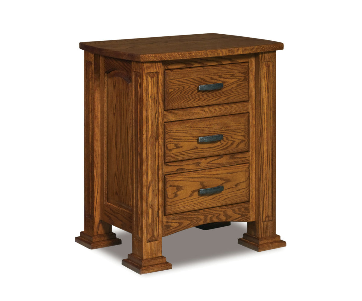 SFC Amish Lexington Three Drawer Nightstand QuickShip