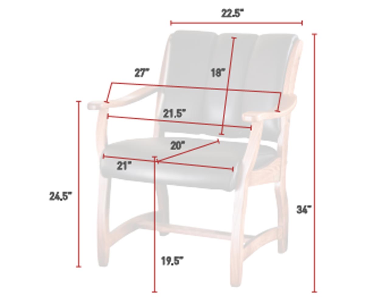 SFC Amish Midland Client Arm Chair