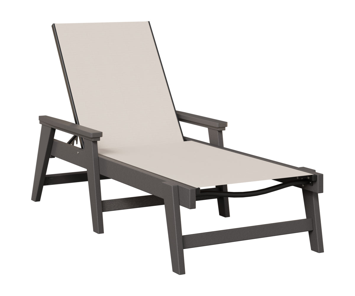 Mayhew Sling Chaise Lounge With Arms