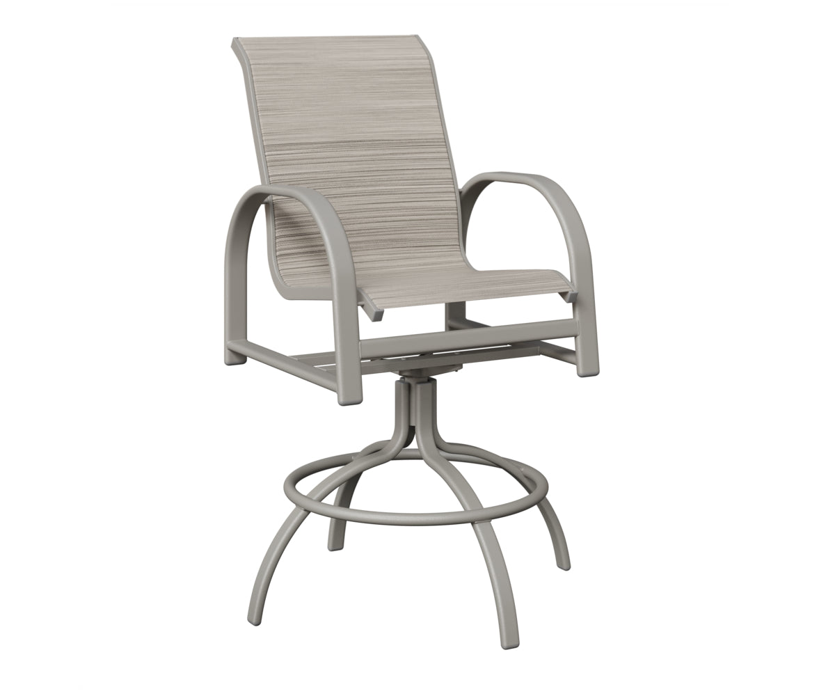 Murphy Padded Sling Swivel Bar Chair
