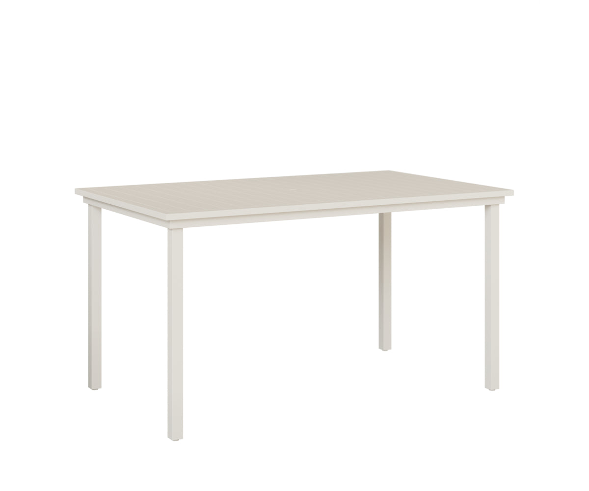 Vida 44" x 73" Aluminum Bar Table