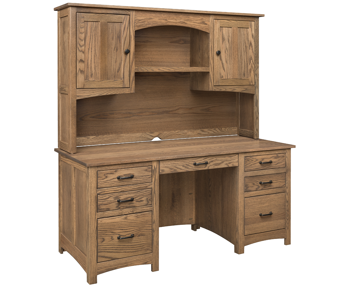 SFC Amish Oakridge Double Pedestal Desk