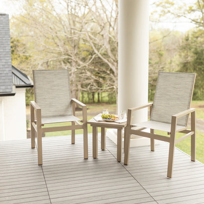 Vida High Back Padded Sling Dining Chair