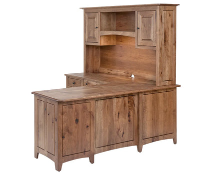 SFC Amish Dover L Desk with Hutch