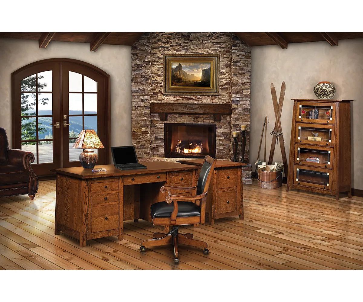 SFC Amish Colbran Double Pedestal Desk