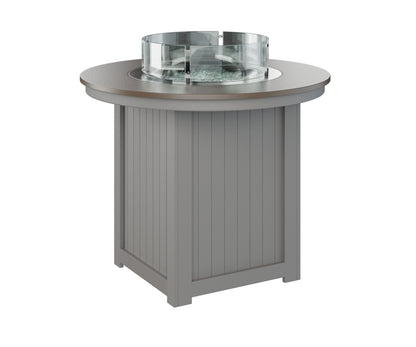 Donoma 44" Round Fire Table Counter Hammered Top