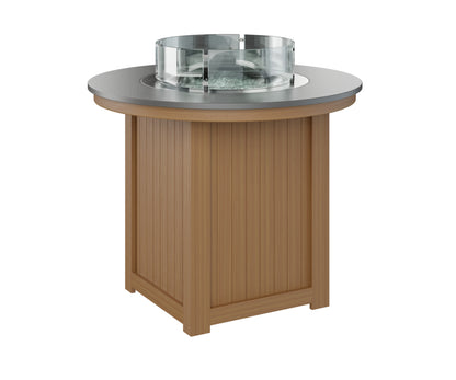 Donoma 44" Round Fire Table Counter Hammered Top