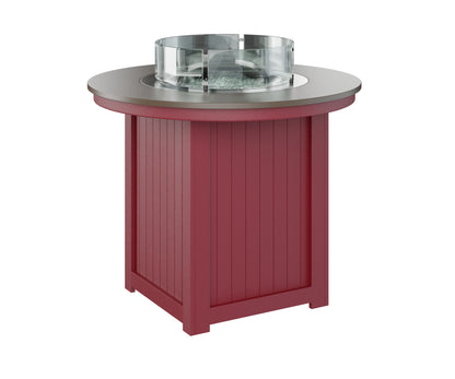 Donoma 44" Round Fire Table Counter Hammered Top