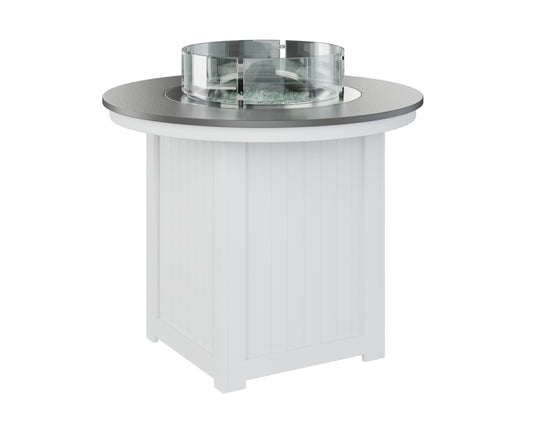 Donoma 44" Round Fire Table Counter Hammered Top