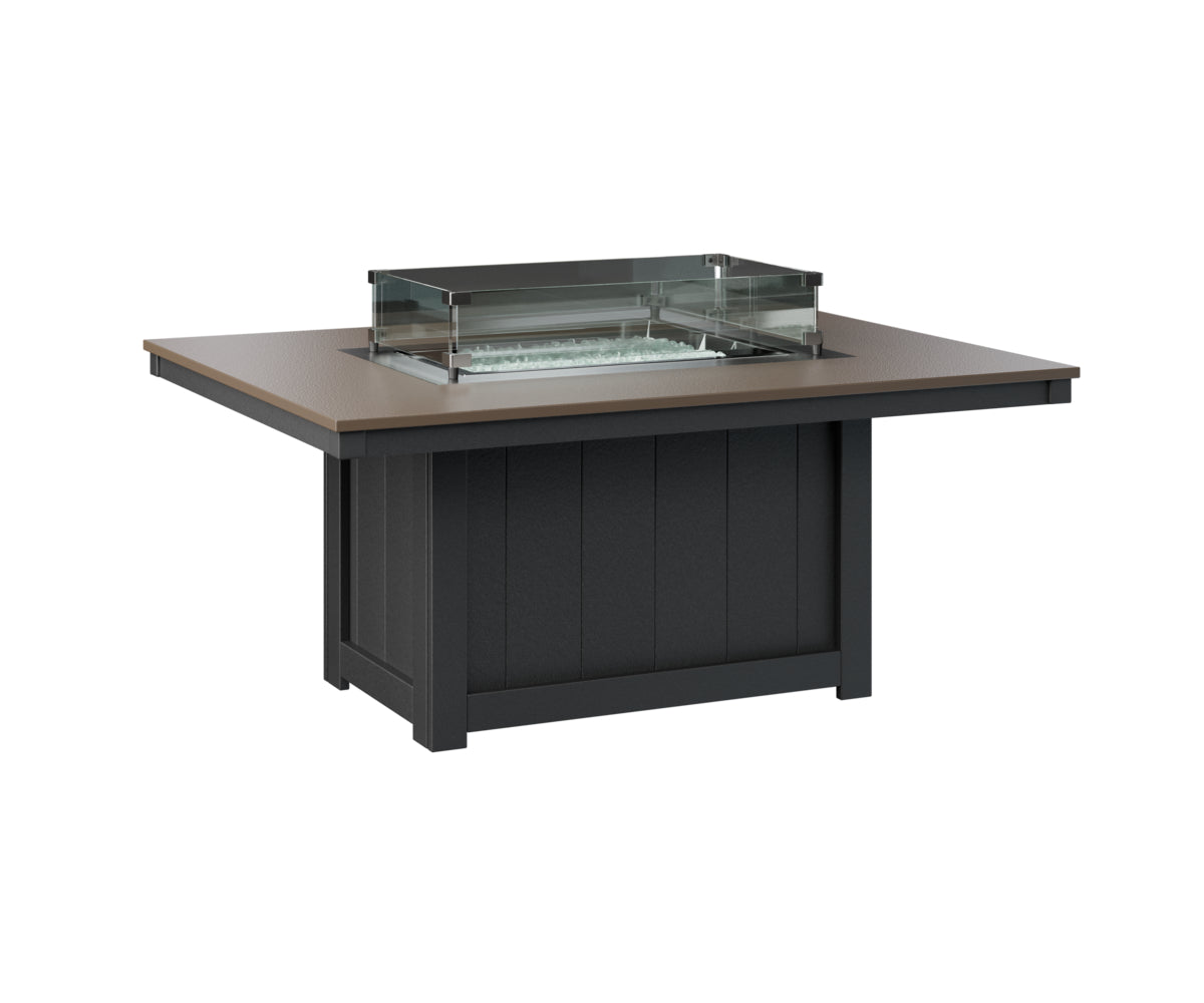 Donoma 42" x 54" Rectangular Fire Pit Hammered Top