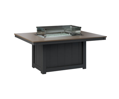 Donoma 42" x 54" Rectangular Fire Pit Hammered Top