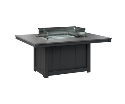 Donoma 42" x 54" Rectangular Fire Pit Hammered Top