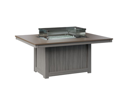 Donoma 42" x 54" Rectangular Fire Pit Hammered Top