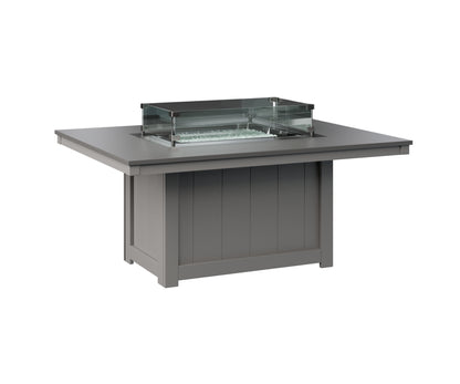 Donoma 42" x 54" Rectangular Fire Pit Hammered Top