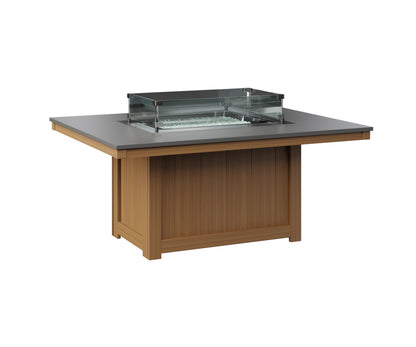 Donoma 42" x 54" Rectangular Fire Pit Hammered Top