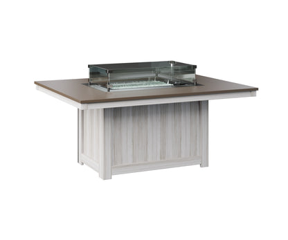 Donoma 42" x 54" Rectangular Fire Pit Hammered Top