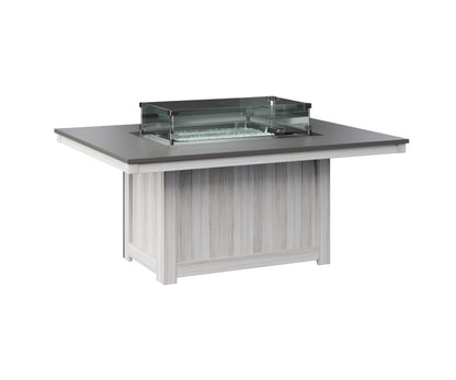 Donoma 42" x 54" Rectangular Fire Pit Hammered Top