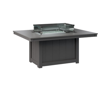 Donoma 42" x 54" Rectangular Fire Pit Hammered Top