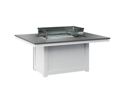 Donoma 42" x 54" Rectangular Fire Pit Hammered Top