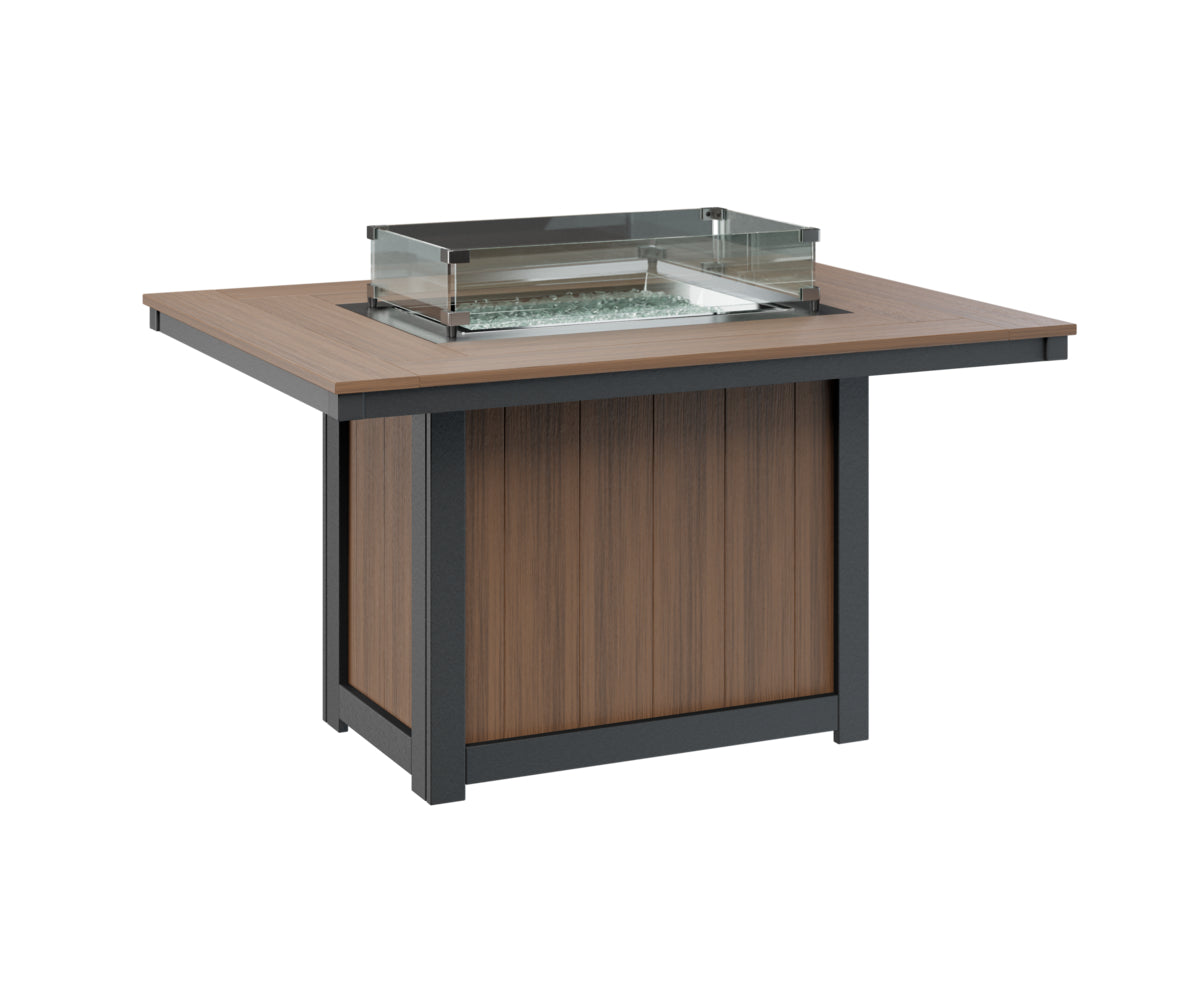 Donoma 42" x 54" Rectangular Fire Table Dining