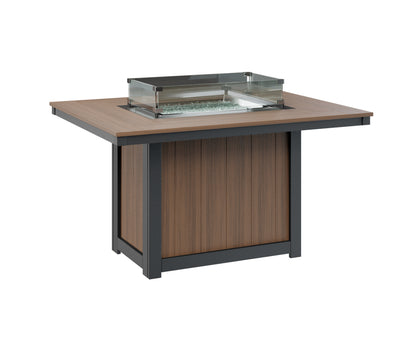 Donoma 42" x 54" Rectangular Fire Table Dining
