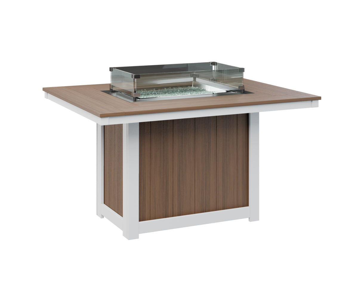 Donoma 42" x 54" Rectangular Fire Table Dining