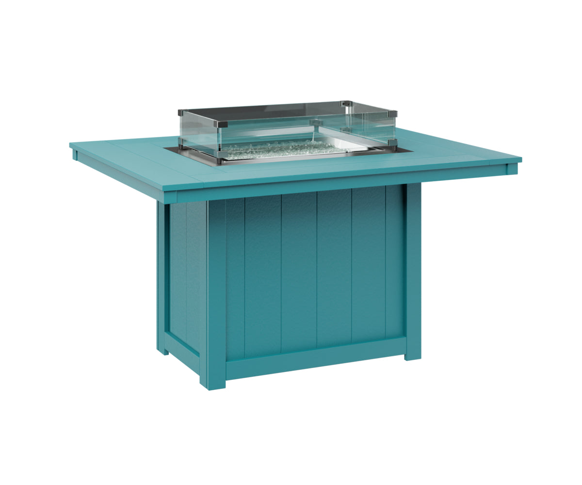 Donoma 42" x 54" Rectangular Fire Table Dining