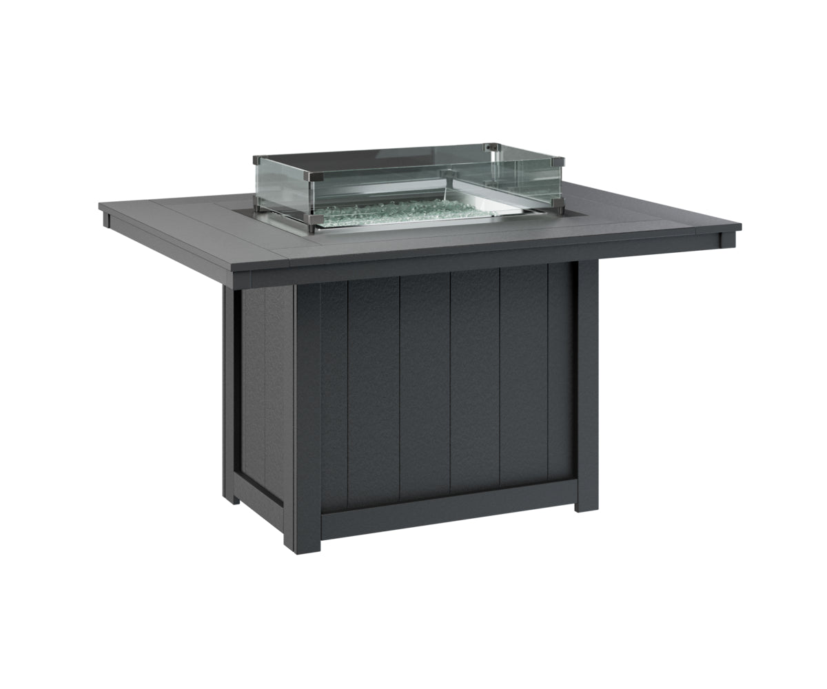 Donoma 42" x 54" Rectangular Fire Table Dining