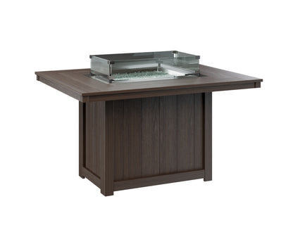 Donoma 42" x 54" Rectangular Fire Table Dining