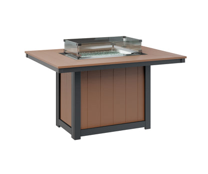 Donoma 42" x 54" Rectangular Fire Table Dining