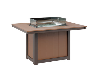 Donoma 42" x 54" Rectangular Fire Table Dining